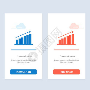 分析图表商业市场统计蓝和红色下载购买图片