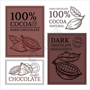 CHOCOLATE和COCOA设计标矢量插件图片