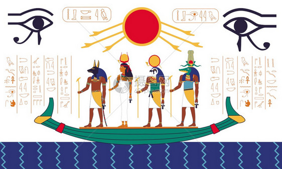古埃及传统笔画象形文字图片