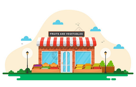 鲜水果蔬菜仓库订货摊位市场杂店说明图片