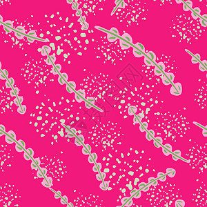 粉色海藻矢量插画图片