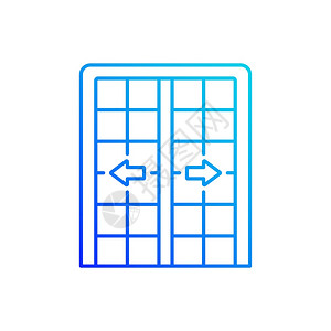 入口玻璃门插画_入口玻璃门卡通_入口玻璃门插图_手绘_板绘_摄图网
