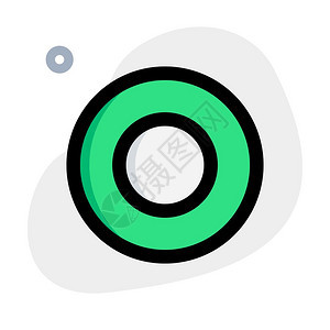 应用程序中录音的按钮绿色矢量设计图标图片