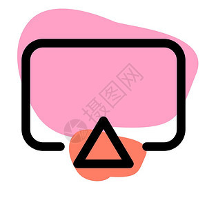 粉色暂停音乐按钮矢量设计图标图片