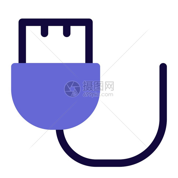 USB接口矢量设计图标插画图片下载-正版图片306786204-摄图网