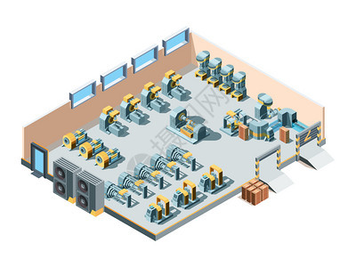 说明工业内部设备建筑内部生产重型钢机械制造设备工程图片