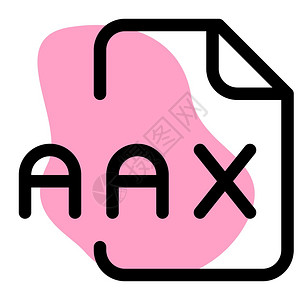AAX文件扩展名是与可听到的增强音频簿相关的文件格式图片