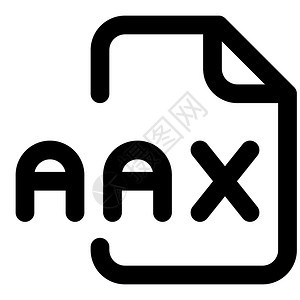 AAX文件扩展名是与可听到的增强音频簿相关的文件格式图片