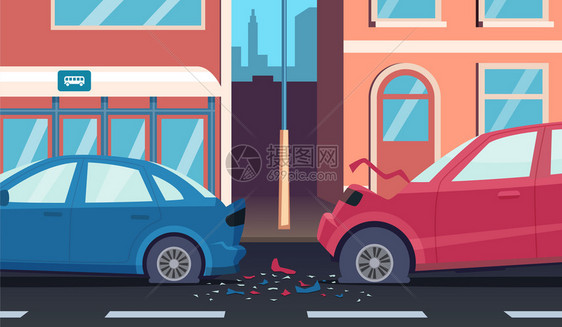 公路撞车事故快速汽司机事故高速公路撞车事故快速汽司机事故损坏了交通运输病媒卡背景城市公路汽车撞事故说明道路撞车事故图片