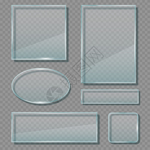 玻璃板晶体透明反射框架几何空形状矢量光标模板丙烯反射玻璃空白光滑形状透明图示几何反射框架矢量空形状模板背景图片