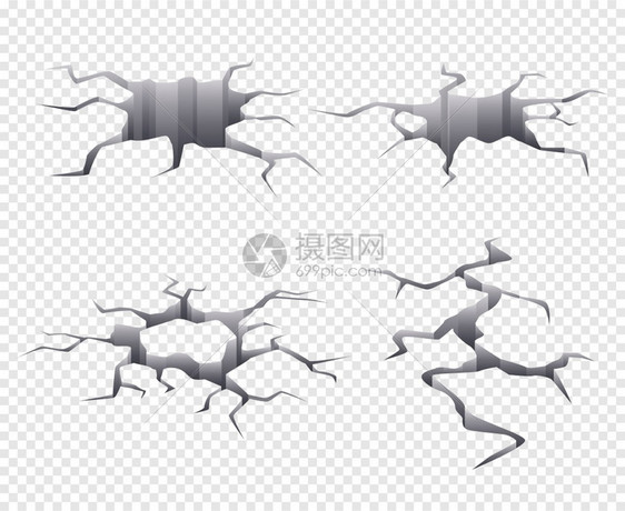 碎裂的土干地和死被破坏并有碎裂的矢量现实模板地震发生后显示表分裂破干和死被破坏并有碎裂的矢量现实模板图片