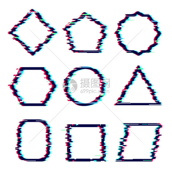 Glitch框架扭曲矩形网络效应损坏了正方动态河马矢量图形表说明方扭曲glitch框架图glitch扭曲矩形网络效应损坏了正方动图片