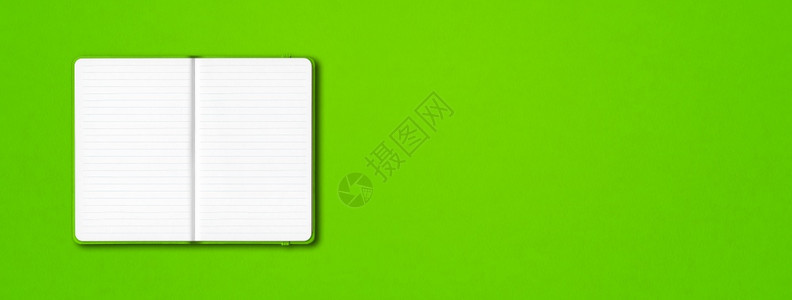 绿开线笔记本模型在多彩背景上隔离水平横幅绿色开线笔记本在多彩背景上隔离水平横幅图片