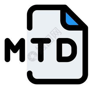 MTD文件图标矢量图图片