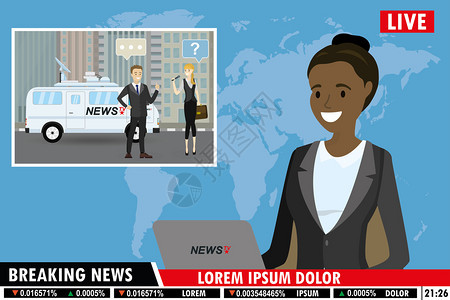 非洲女新闻主播图片