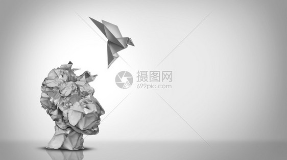 创意思维概念和集广益的想法大脑设计思考3D插图风格图片