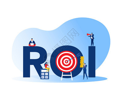 投资收益ROI市场和金融增长收益市场和金融增长收益营销商业投资利润收益图片