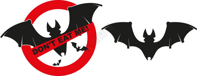 一个有趣的徽章劝你不要再吃蝙蝠了图片