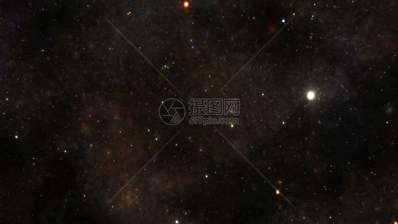 夜空星云和系3D插图中的恒星图片