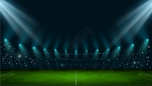足球竞技场现实的欧洲足球场有草灯光和聚的欧洲足球场有草灯光和聚的欧洲足球场3D运动场操矢量夜竞技现实的欧洲足球场有草灯光和聚的欧图片