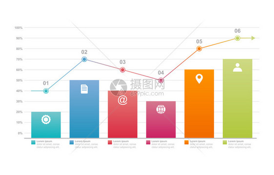 图表统计商业信息内容模板图片