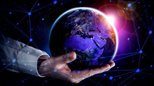 国际贸易和数字投资概念5G全球无线连接和互联网的未来图片