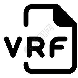 VPF文件格式黑色矢量图标图片