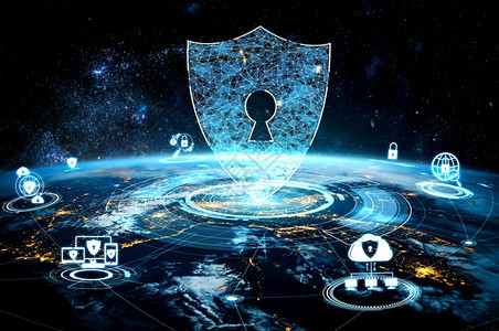 创新观念中的网络安全技术和在线数据保护全球商业网络服务器为确保网络信息安全而使用的数据储存安全技术概念创新观中的网络安全技术和在图片