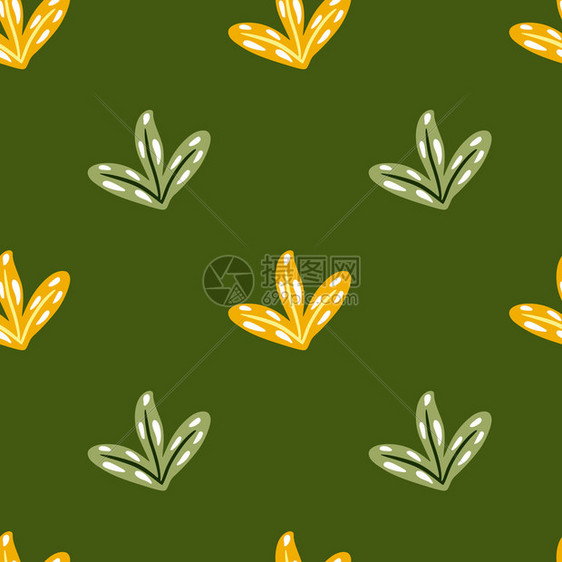 黄色绿叶装饰橄榄背景面条艺术作品结构设计完美纺织品印刷包装封面矢量插图条艺术作品图片