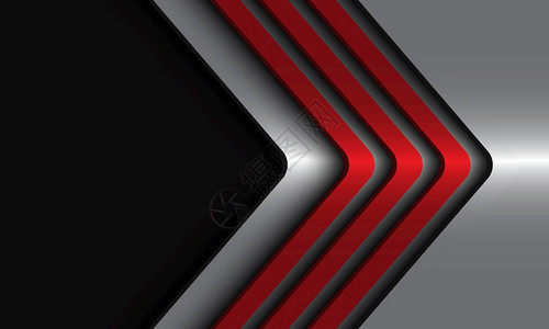 黑色抽象红色金属箭头矢量设计背景图片