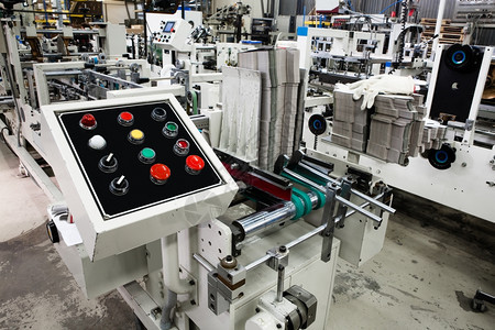 现代印刷厂设备控制板图片