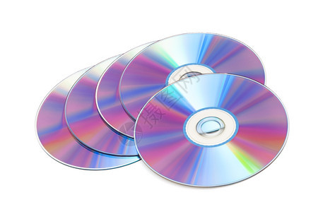 白色背景的cd磁盘背景图片