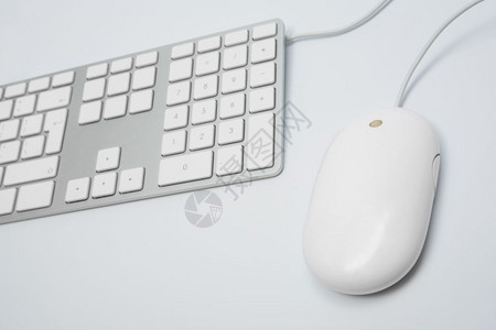 计算机的现代键盘和鼠标图片