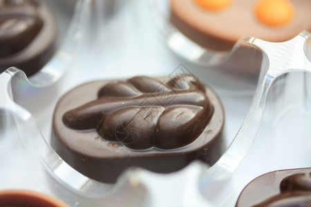 比利时巧克力手工制纯和黑图片