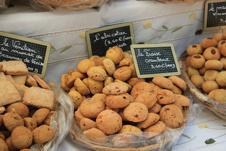 普罗旺斯法国市场的奢华饼干图片