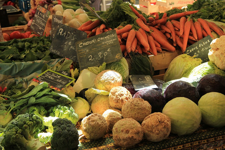 法国市场各种蔬菜图片