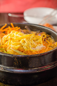 香辣的韩国汤式炖锅图片