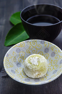 日本甜点加热茶图片