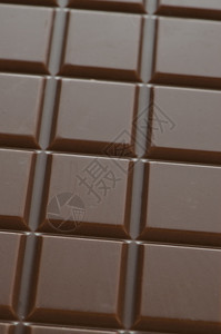 棕色巧克力条的特写细节图片