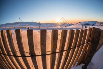 滑雪公园日落塞拉达埃斯特葡萄牙欧洲图片