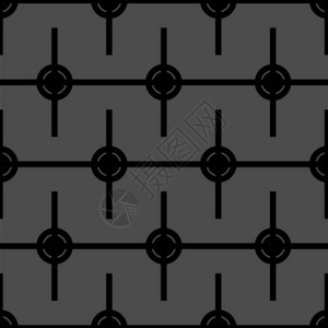 由圆和线创建的无缝现代抽象模式背景图片