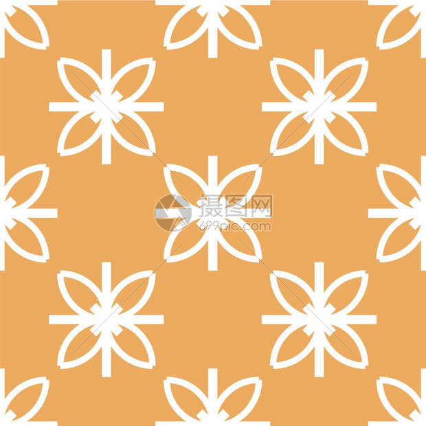 多色背景上无缝的几何白色抽象图形