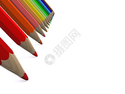 彩色铅笔3D图片
