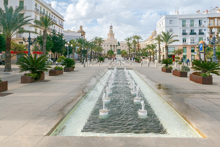 CadizPlazaSanJuanDiazCityHall圣约翰广场市政厅西班牙安达卢亚图片