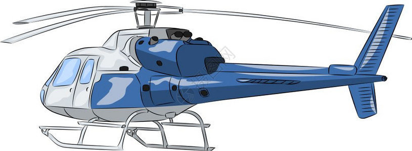 蓝色直升飞机背景图片