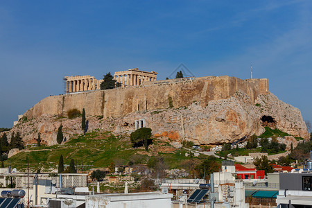 雅典的帕台农神庙古希腊帕台农清晨在雅典希腊图片