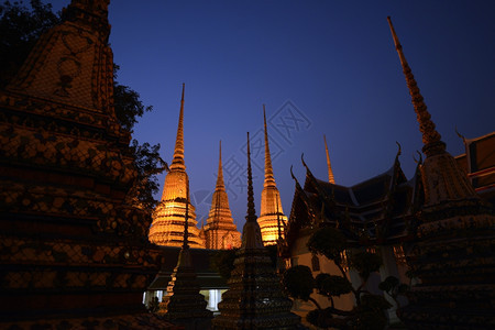 东南亚泰国曼谷市WatPho寺庙图片