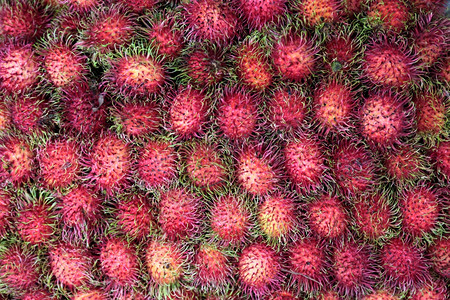 东南亚泰国北部清迈市塔拉特瓦罗特的兰布坦水果xAxAxA图片