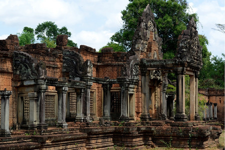 柬埔寨西部SiemRiep市附近的吴哥寺城PreahKhan寺图片