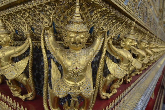 东南亚泰国曼谷市WatPhraKaew寺庙图片